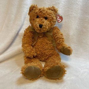 TY CLASSIC TEDDYBEARSARY the 100th‎ ANNIVERSARY BEAR BEANIE BUDDY 15" EUC